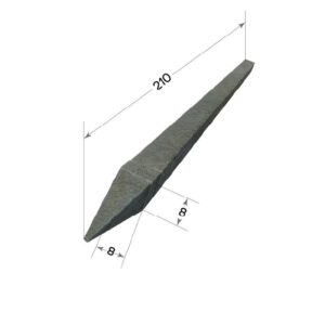 POSTE PLASTICO 8X8X210 MACIZO