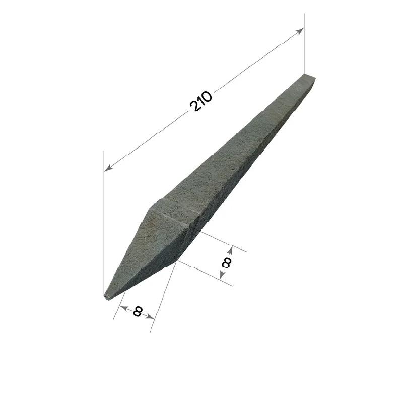 POSTE PLASTICO 8X8X210 MACIZO