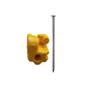 AISLADOR PUNTILLA PLANO CON CLAVO