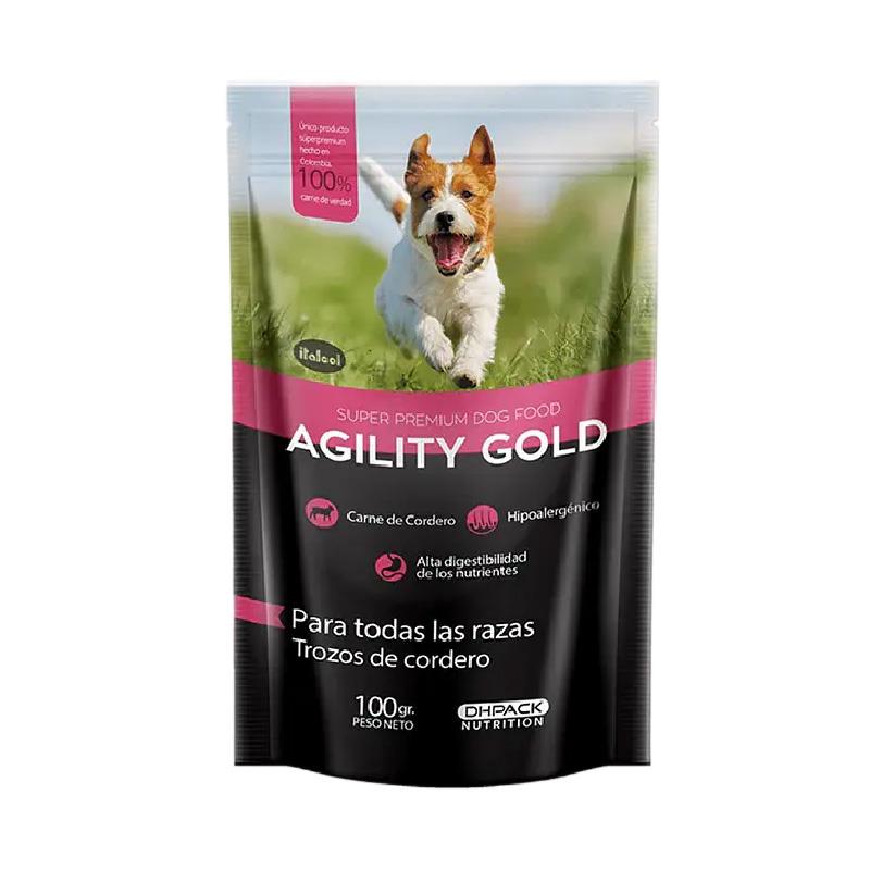 AGILITY GOLD TROZOS DE CORDERO X 100 GR
