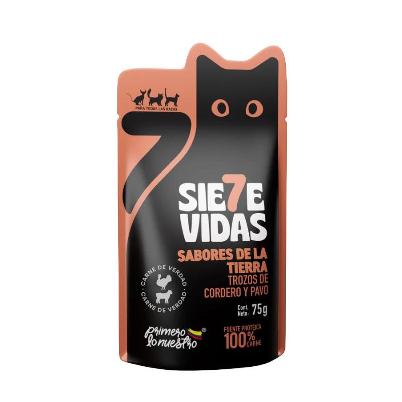 7 VIDAS TROZOS SABORES DE TIERRA X 75 GR
