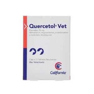 QUERCETOL VET 70 MG X 10 TAB